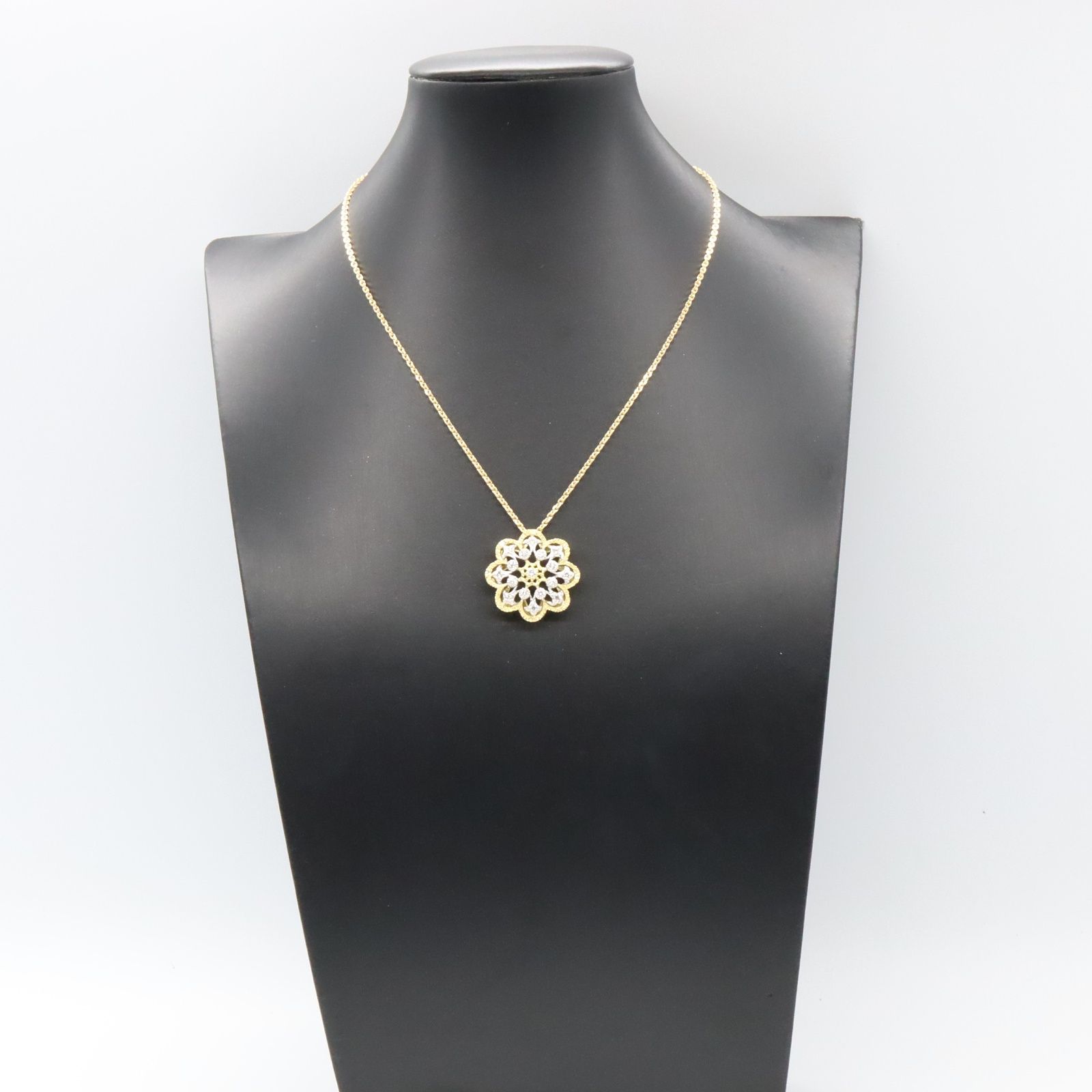 jour en jour ネックレス　K18WG ダイヤモンドネックレス df0df74b14511aebc368b77a8c9f97