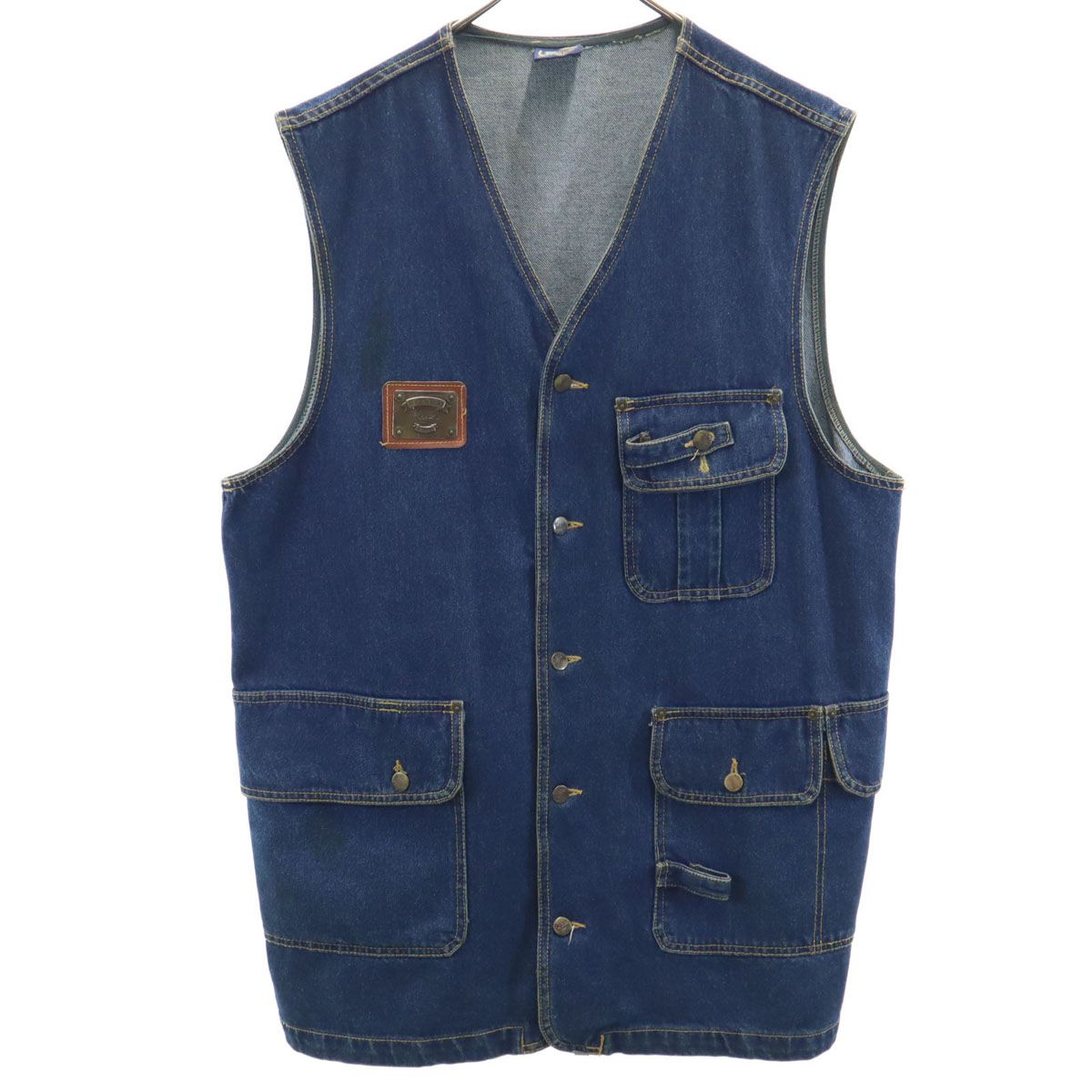 カールカナイ　Kani Jeans ノースリーブ　デニムベスト Lサイズ カールカナイ Kani Jeans ノースリーブ デニムベスト Lサイズ