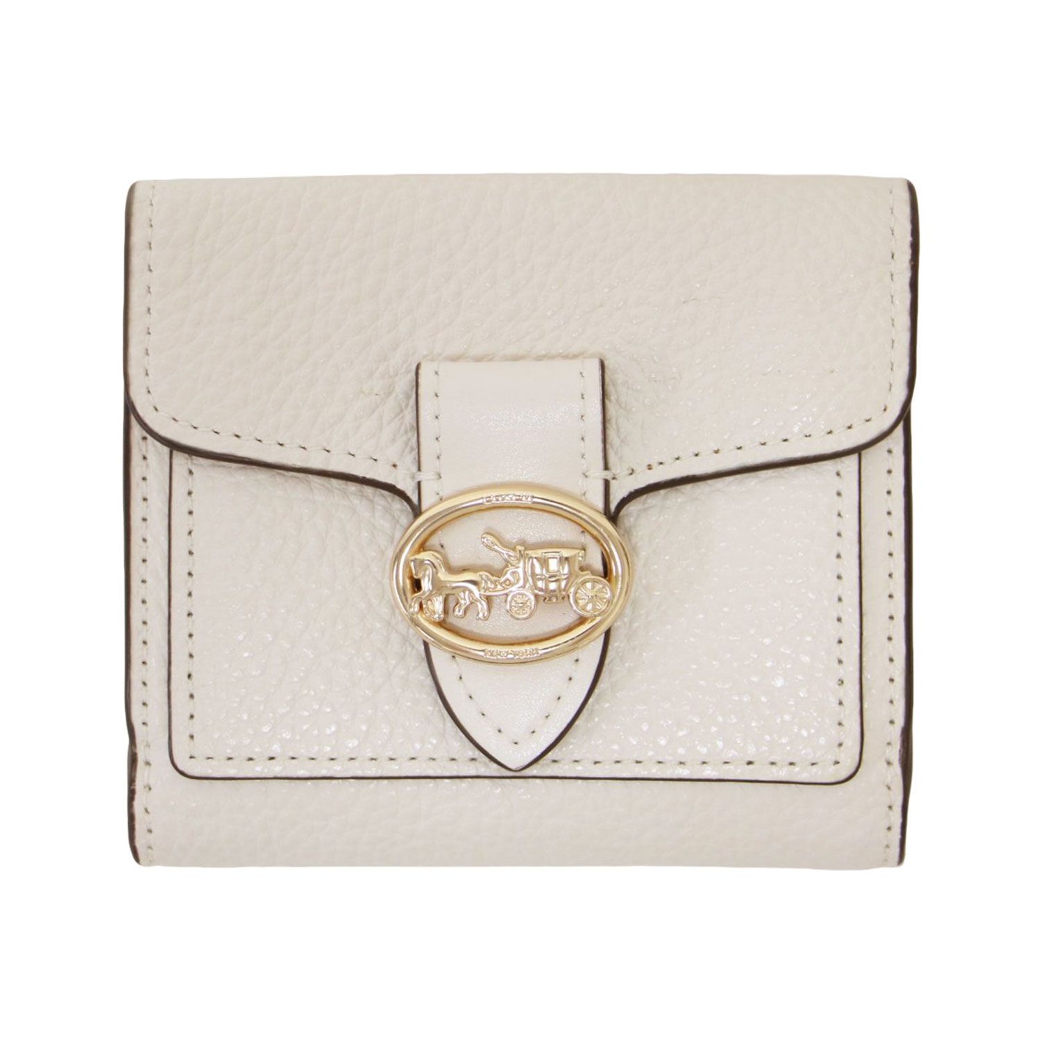 【新品】COACH ジョージー スモールウォレット 白 COACH コーチ ジョージー スモール ウォレット / 財布 | ロゴ