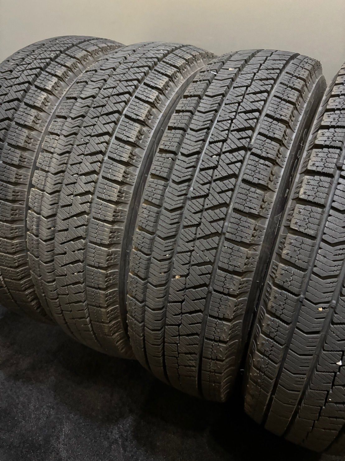 155|65R14 BRIDGESTONE|VRX2 23年製 スタッドレス 4本 ブリヂストン ブリザック N-BOX スペーシア タント 4-J366