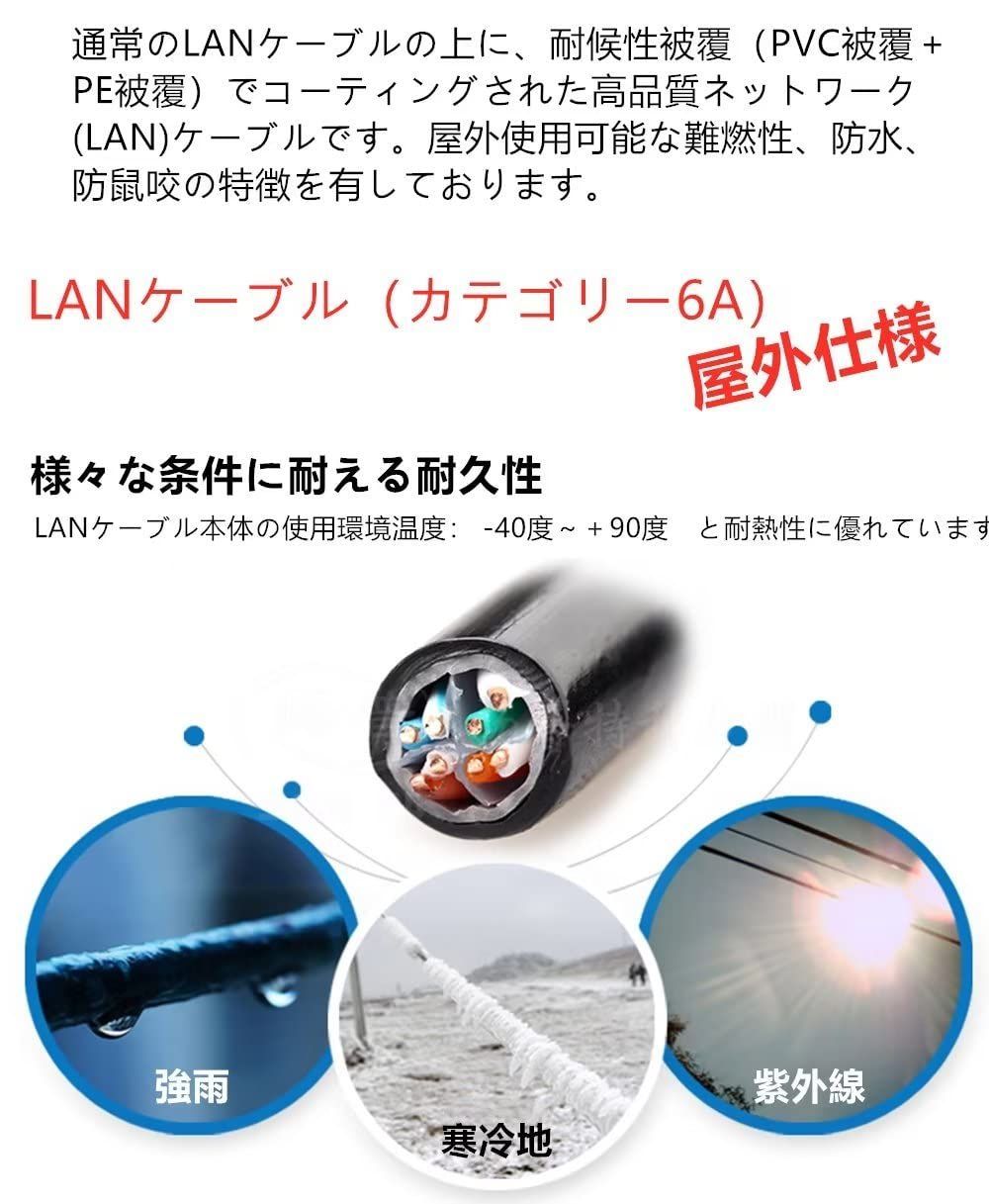 未開封 90m CAT6 屋外高耐久 LANケーブル ケーブルクリップ付属 71E+LVtrmQL._UF350,350_QL80_.jpg