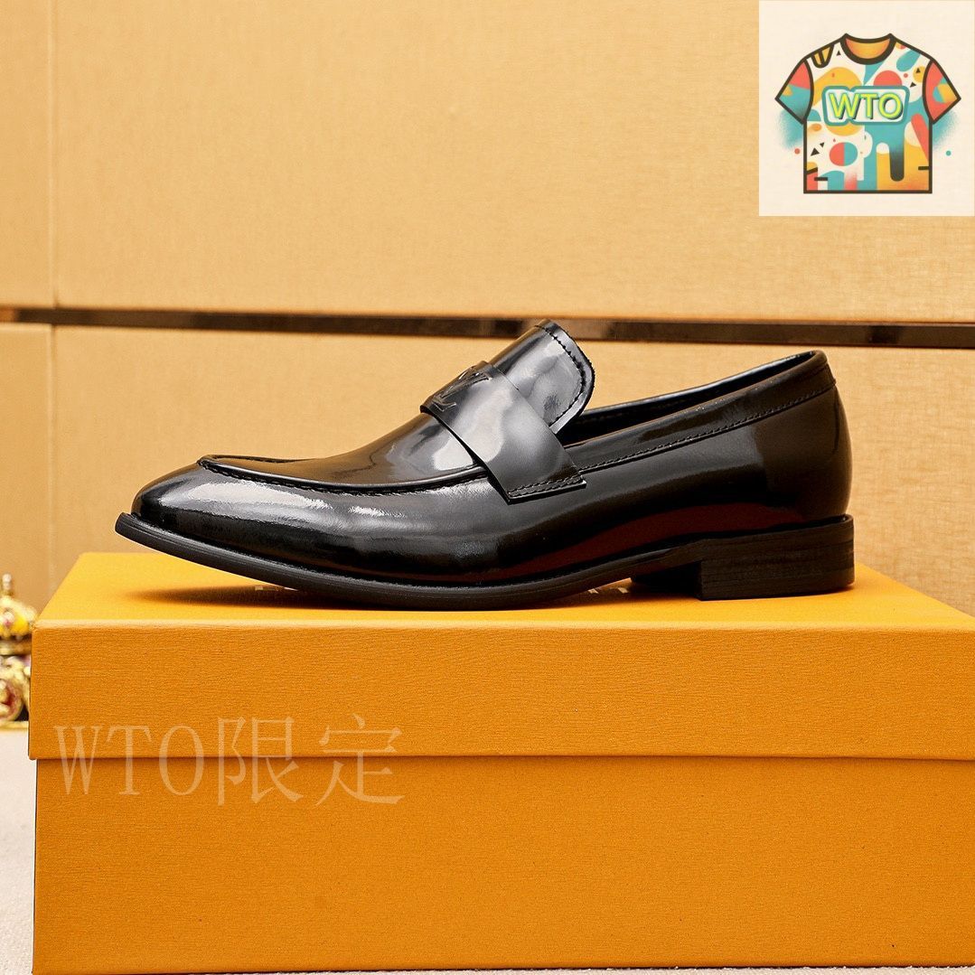極美品 ルイヴィトンLOUIS VUITTON レザー モカシン シューズ 革靴 LOUIS VUITTON - ☆人気☆ ルイヴィトン ビジネス 革靴サイズ 6