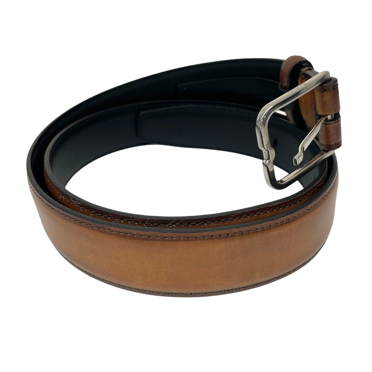 イタリア製 Berluti ベルルッティ カリグラフィ レザー ベルト 36in BERLUTI ベルルッティ カリグラフィ レザー ベルト