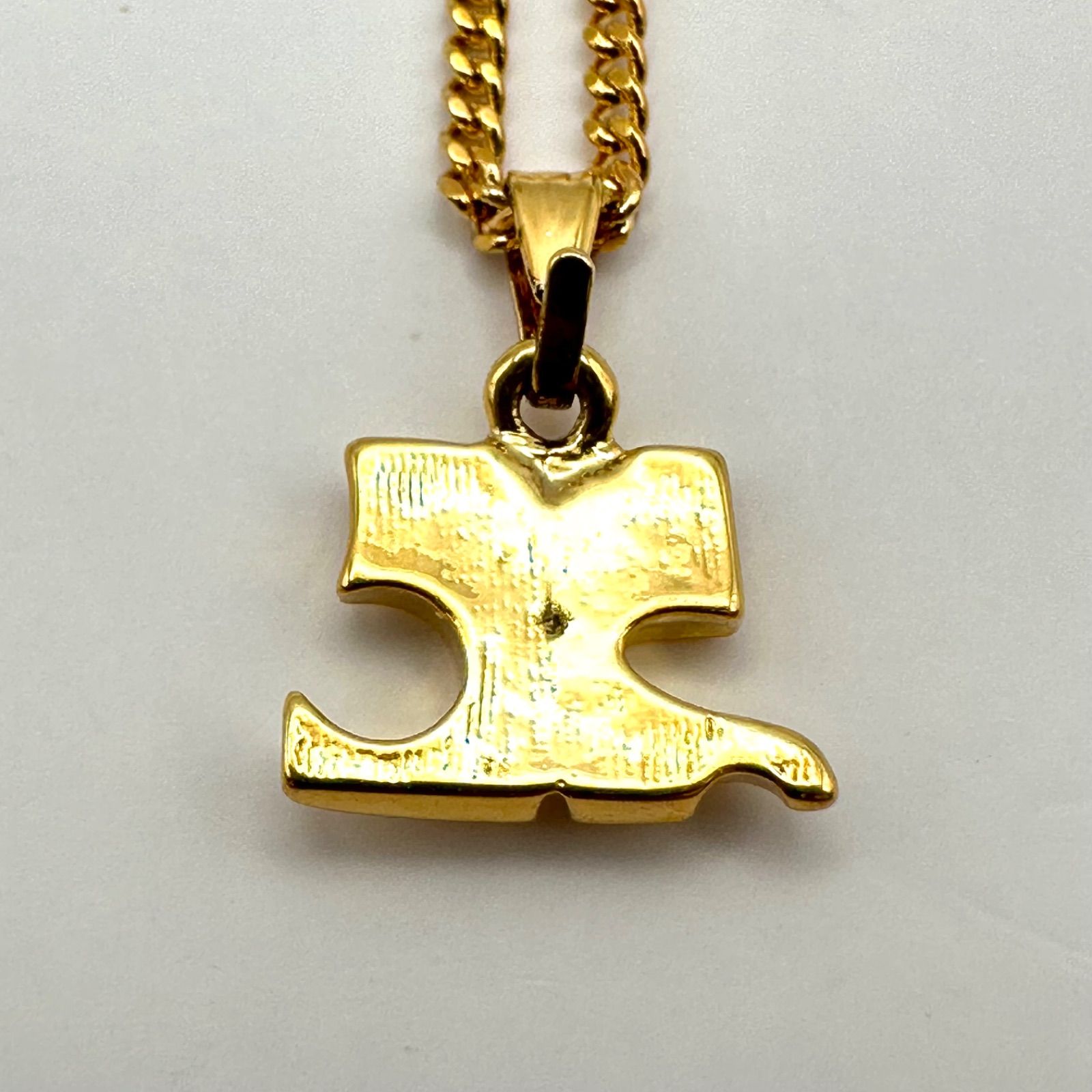 極美品】courreges クレージュ ネックレス ロゴ ゴールドカラー - メルカリ