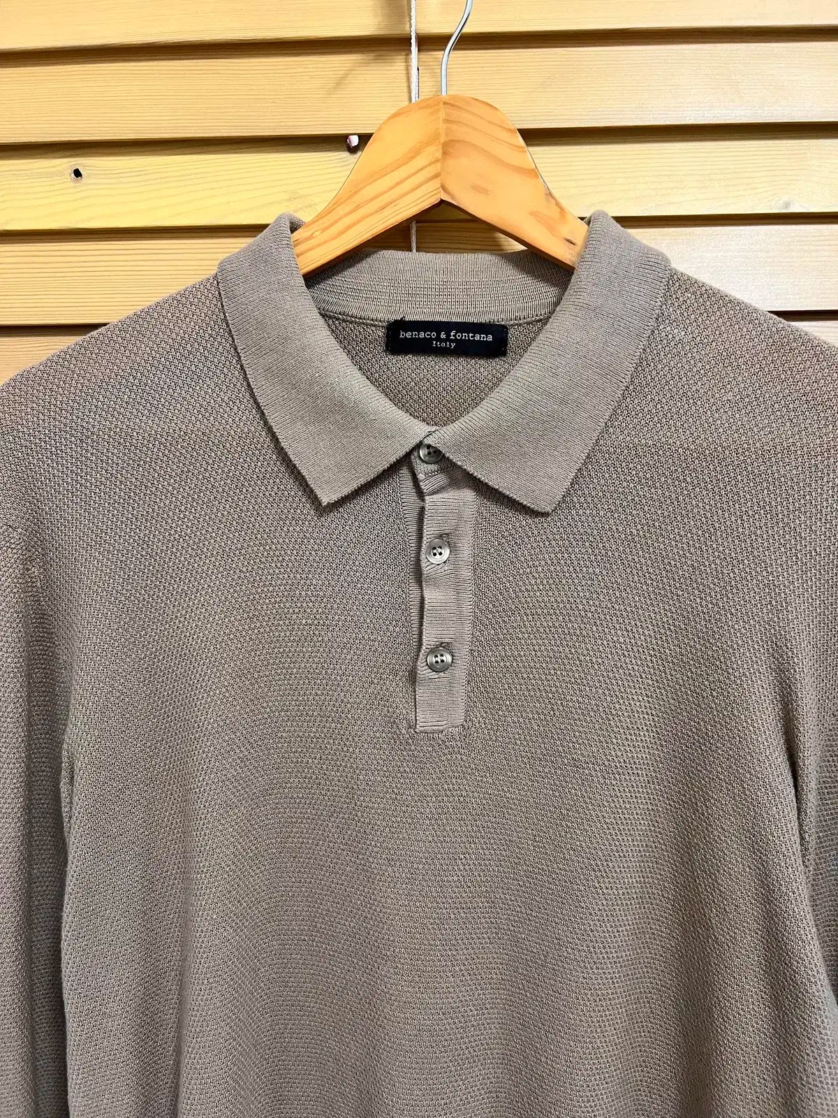 輸入ニット バナコフォンタナ メランジニット t シャツ L ／ 95