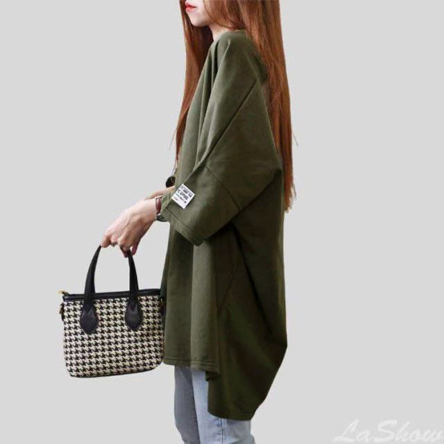 レディース Tシャツ 半袖 ロングTシャツ ゆったり 大きいサイズ 春夏秋 トップス カットソー ビッグサイズ チュニック おしゃれ プルオーバー 無地 シンプル 体型カバー ママ 母 20代 30代 jyonn1107