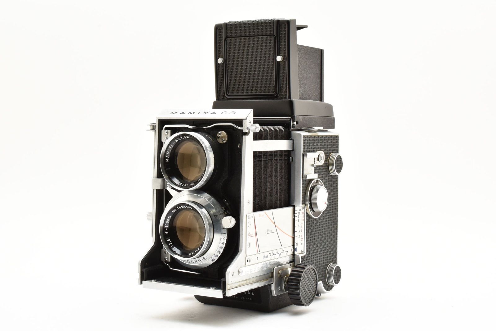 進です。Mamiya C3 sekor 105mm f3.5 ☆完動美品☆ MAMIYA マミヤ C3 PROFESSIONAL MAMIYA-SEKOR