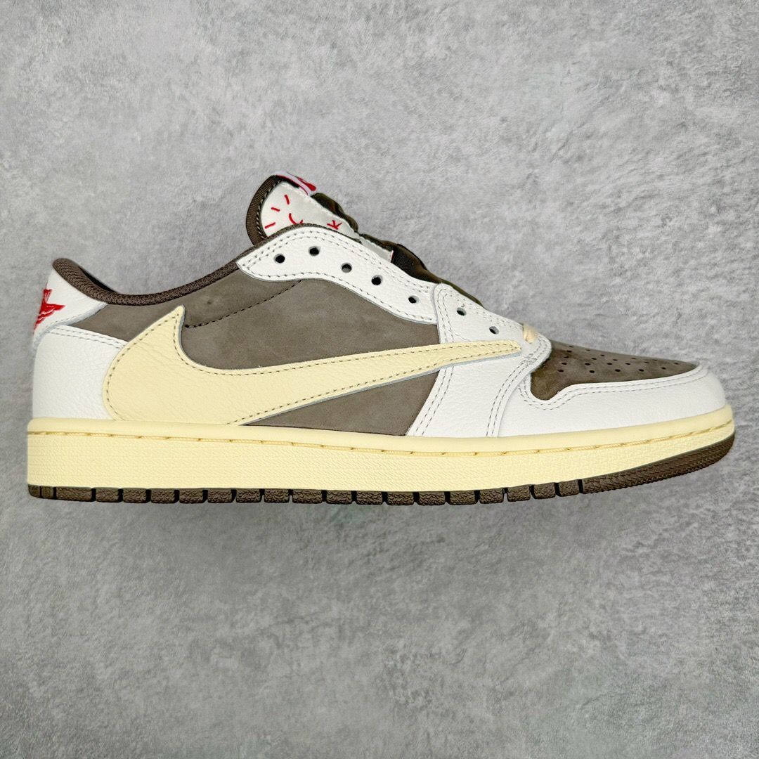 Travis Scott x Fragment Design x Air Jordan 1Low OG SP Sail and Ridgerock^^箱付