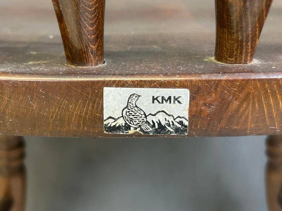 ③ 飛騨産業 キツツキマーク 初期ロゴ スポークチェア ヴィンテージ IZ  