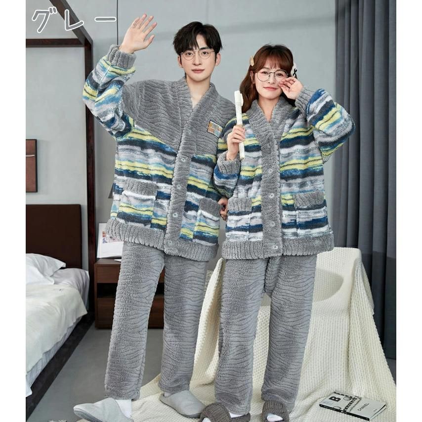 ジュタオピン ペアパジャマ 冬 ペアルック パジャマ メンズ もこもこ ルームウェア レディース モコモコ 部屋着 裏起毛 カップル ＪＵＴＡＯＰＩＮ＼ ジュタオピン] ペアパジャマ 冬 もこもこ カップル メンズ ルームウェア うさぎ チェック ファッション ペア カップル ... ジュタオピン ペアパジャマ 冬 ペアルック パジャマ メンズ もこもこ ルームウェア レディース モコモコ 部屋着 裏起毛 カップル