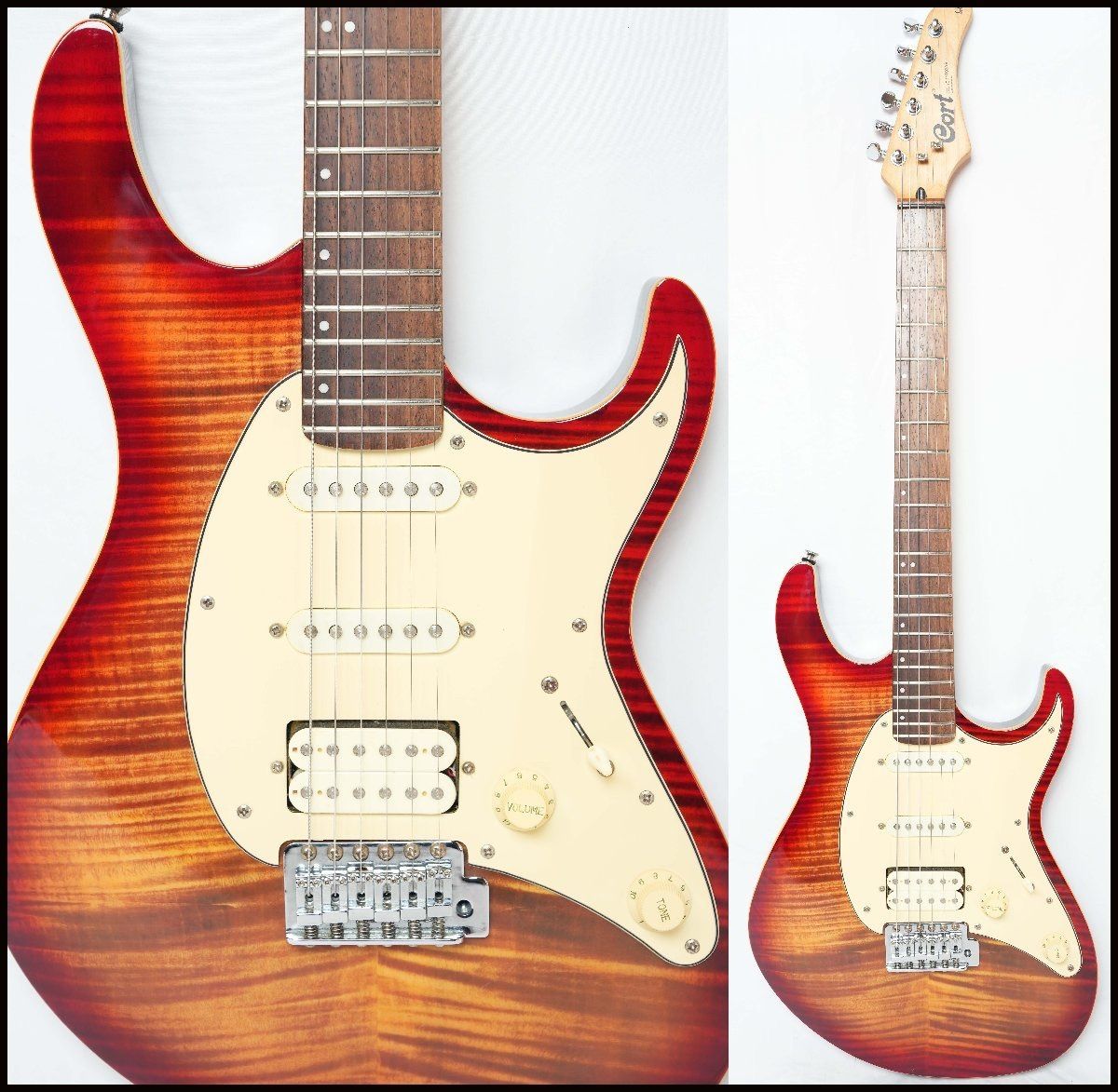 ☆Cort☆G Series G210FT Cherry Sunburst フレイムメイプルトップ