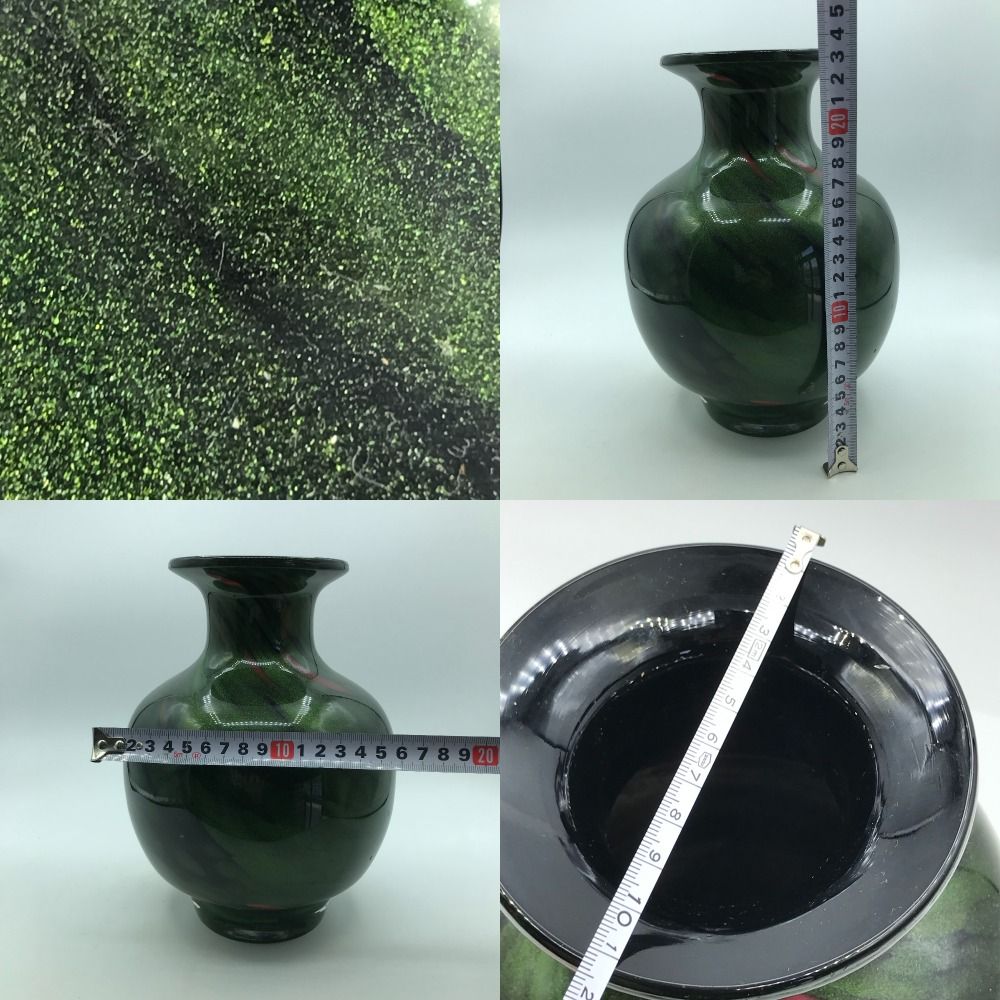 美品 ☆ KAMEI GLASS ( 緑 マーブル ) 花瓶 飾り壺 カメイグラス カメイガラス インテリア アンティーク 趣味 生け花  コレクション【中古】 - メルカリ