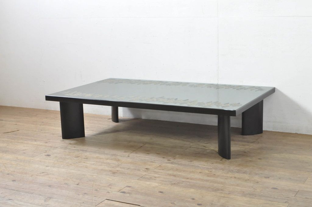 耳付き 無垢一枚板 ローテーブル 極厚5cm 121×75cm センターテーブル