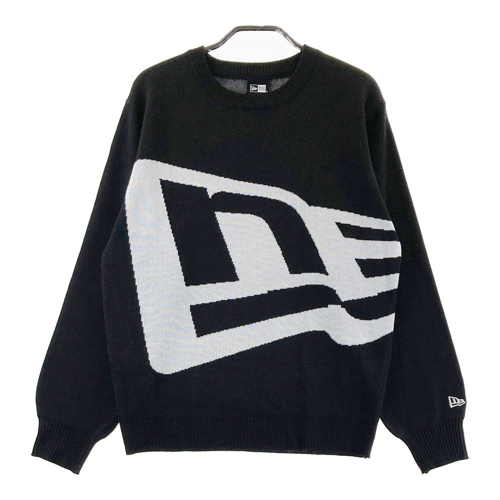 サイズ：SMALL NEW ERA ニューエラ  ニットセーター ロゴ  ブラック系 [240101335974] ゴルフウェア メンズ ストスト