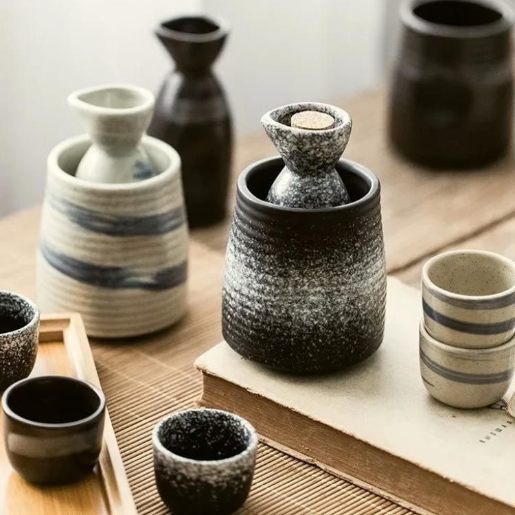 おちょこ おしゃれ 徳利 セット 熱燗 6点セット 日本酒 おちょこ