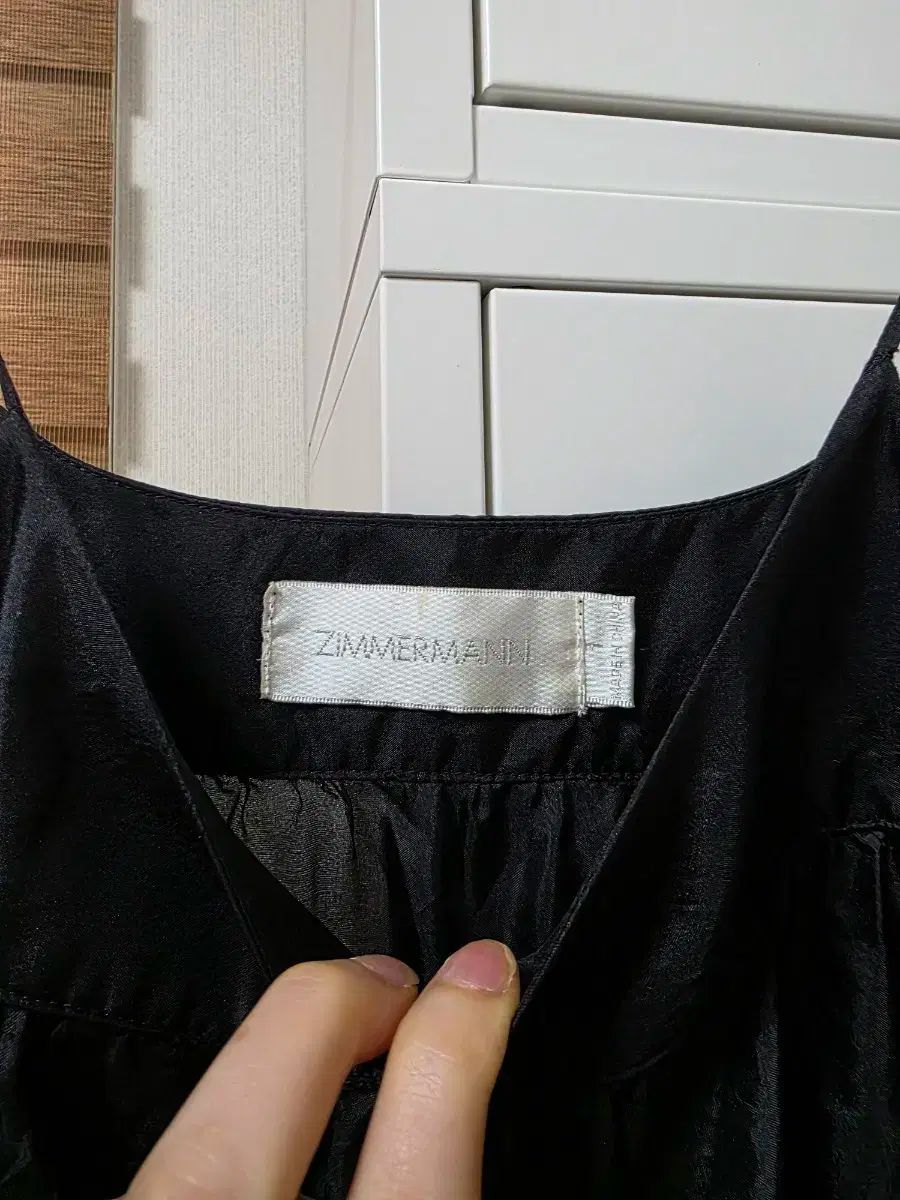 中古】ジマーマン Zimmermann レース装飾スタンドカラーシルク