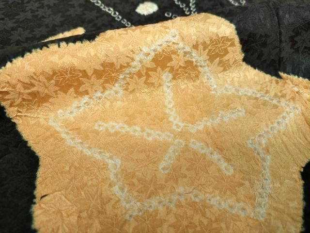 平和屋着物○訪問着 総絞り 楓文 黒地 正絹 逸品 DAAS3693ps - メルカリ