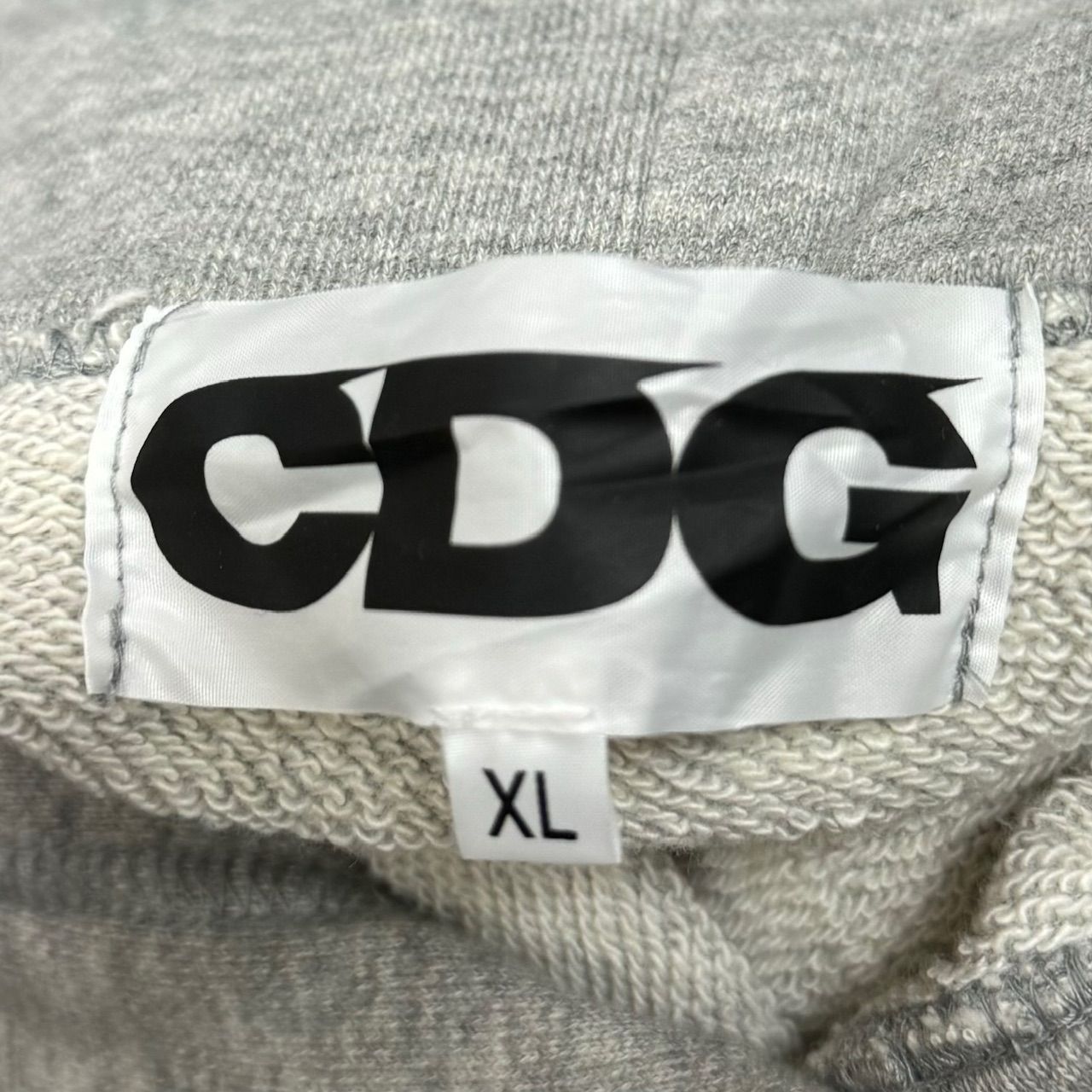 CDG COMME des GARCONS 20AW ベタープリントパーカー フーディー スウェット コムデギャルソン シーディージー グレー XL  SF-T004 66265A - メルカリ