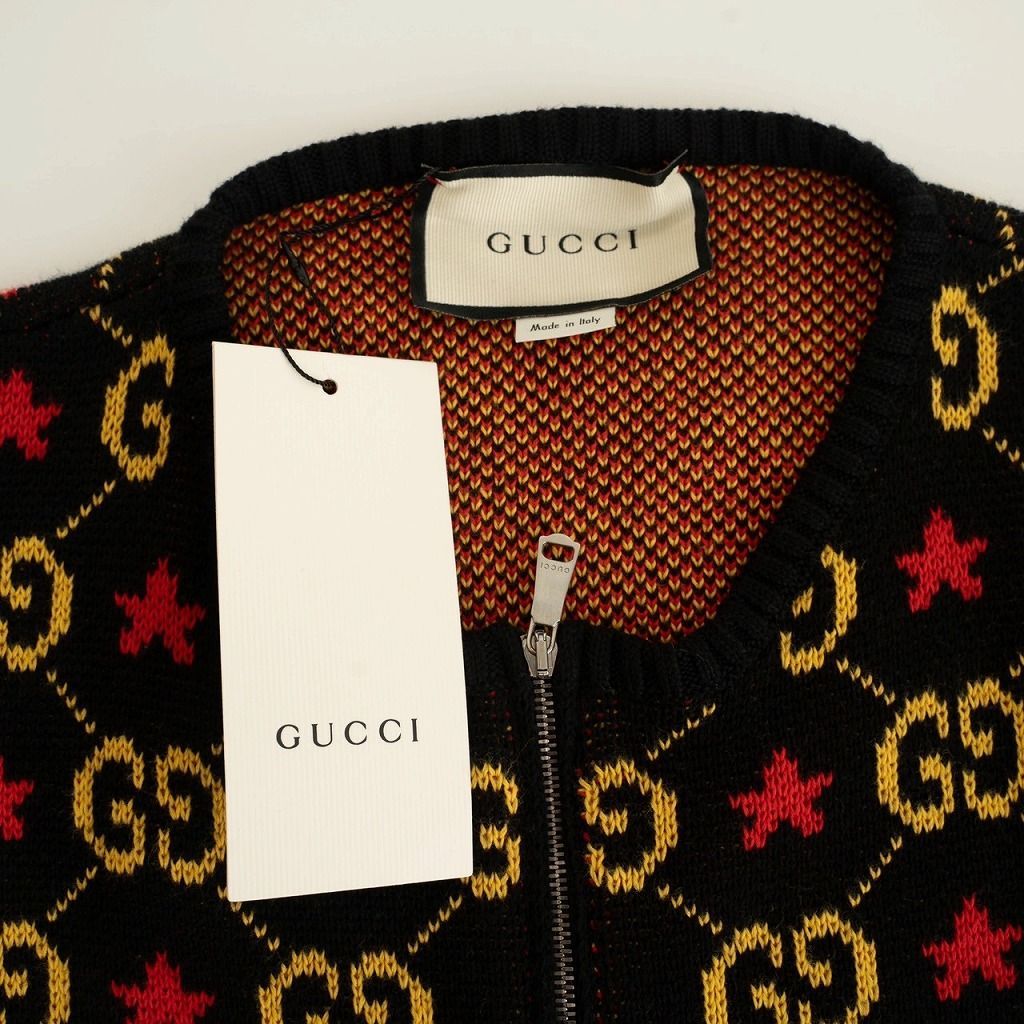 タグ付き 20AW GUCCI グッチ GGパターンスター総柄 ZIPUP ジャガード