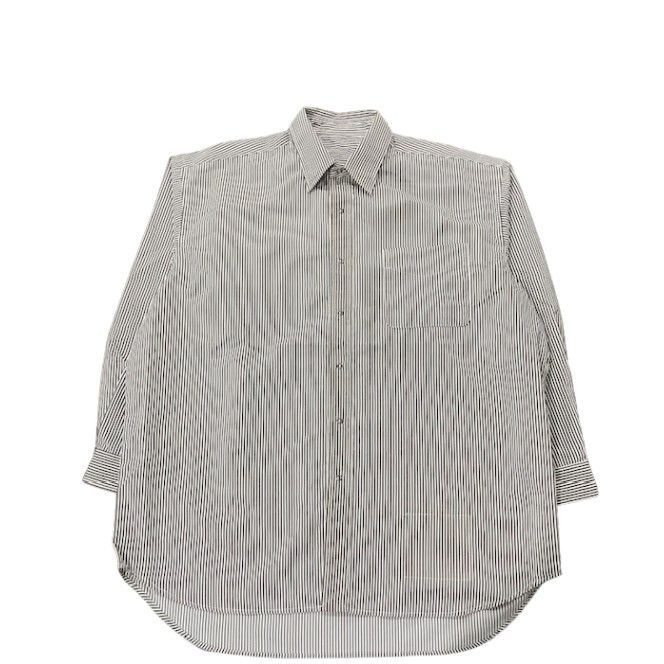 BURLAP OUTFITTER/ L/S B.B.SHIRT STRIPEWHITE/CHARCOAL