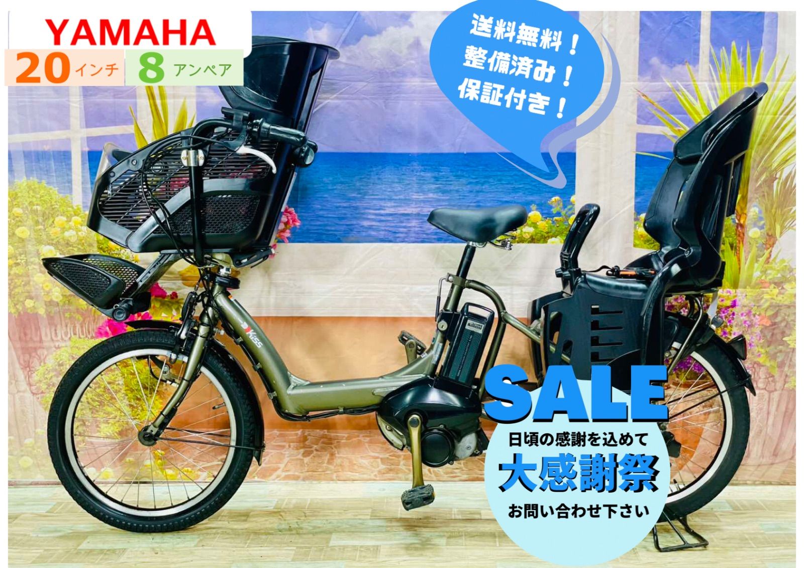 特価モデル】【No1モデル】ヤマハ【パスキス 】子供乗せ電動