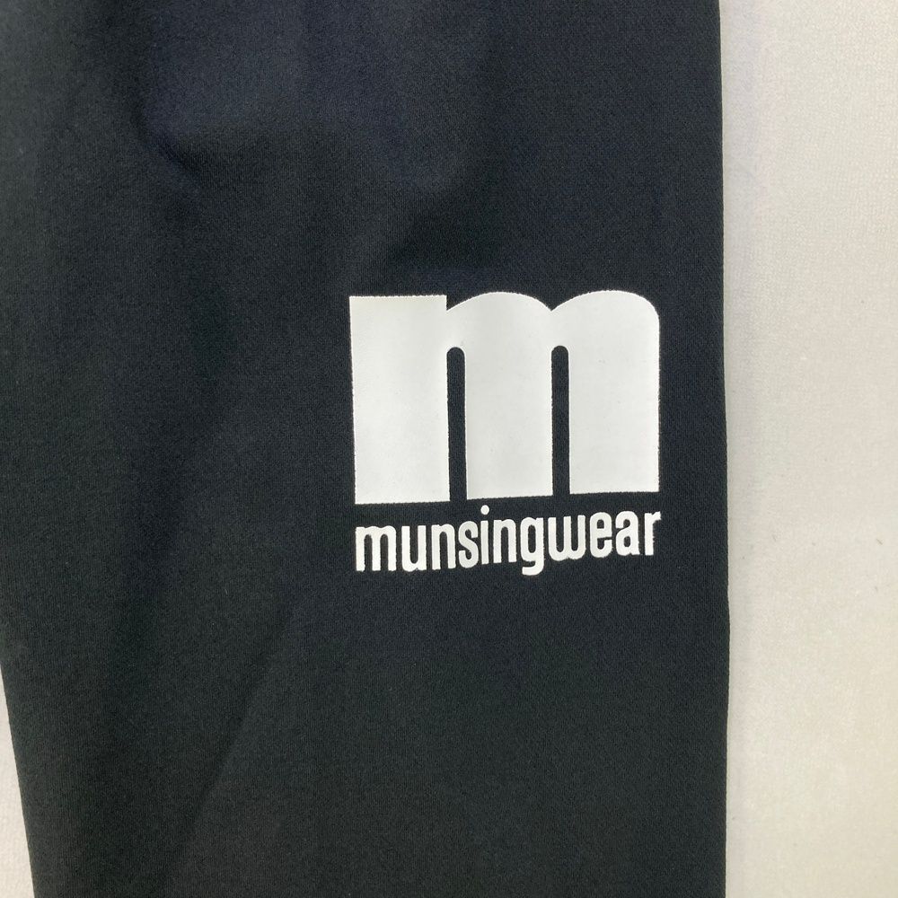 サイズ：S MUNSING WEAR マンシングウェア ×V12 MEMSJD01XG 裏起毛 ストレッチパンツ  ブラック系 [240101500011] ゴルフウェア メンズ ストスト サイズ：S MUNSING WEAR マンシングウェア ×V12 MEMSJD01XG 裏