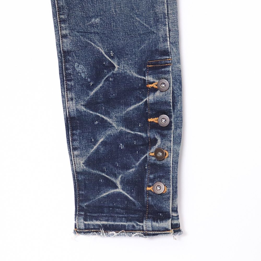 MLVINCE TYPE-1 SLIM DAMAGE JEANS サイズ34 インディゴ