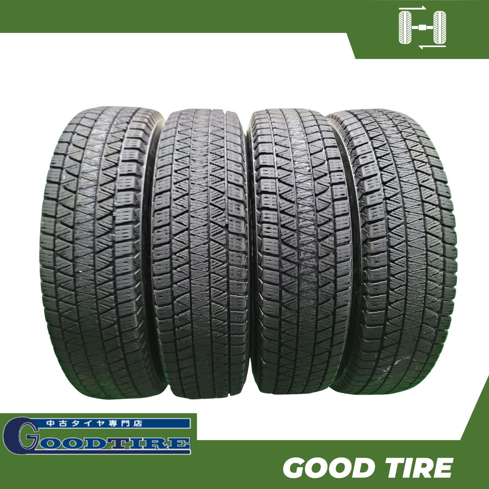 175|80R16 ブリヂストン BLIZZAK DM-V3 4本 2021年製 7分山 タイヤ 7031