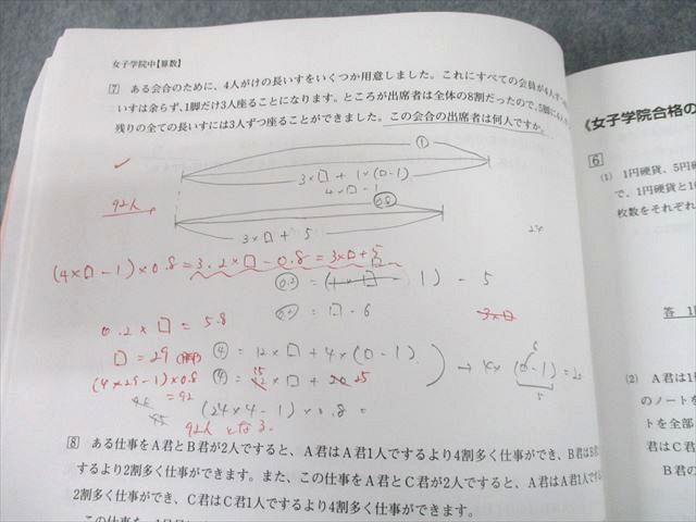 UH11-236 日能研 女子学院中学校 難関校日特 ステージV 上/下 2022 計2冊 22S2D