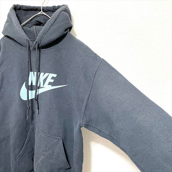 90s 古着 ナイキ パーカー ビッグロゴ オーバーサイズ XS 90年代 ナイキ 総柄 プルオーバー ナイロンパーカー メンズL 古着