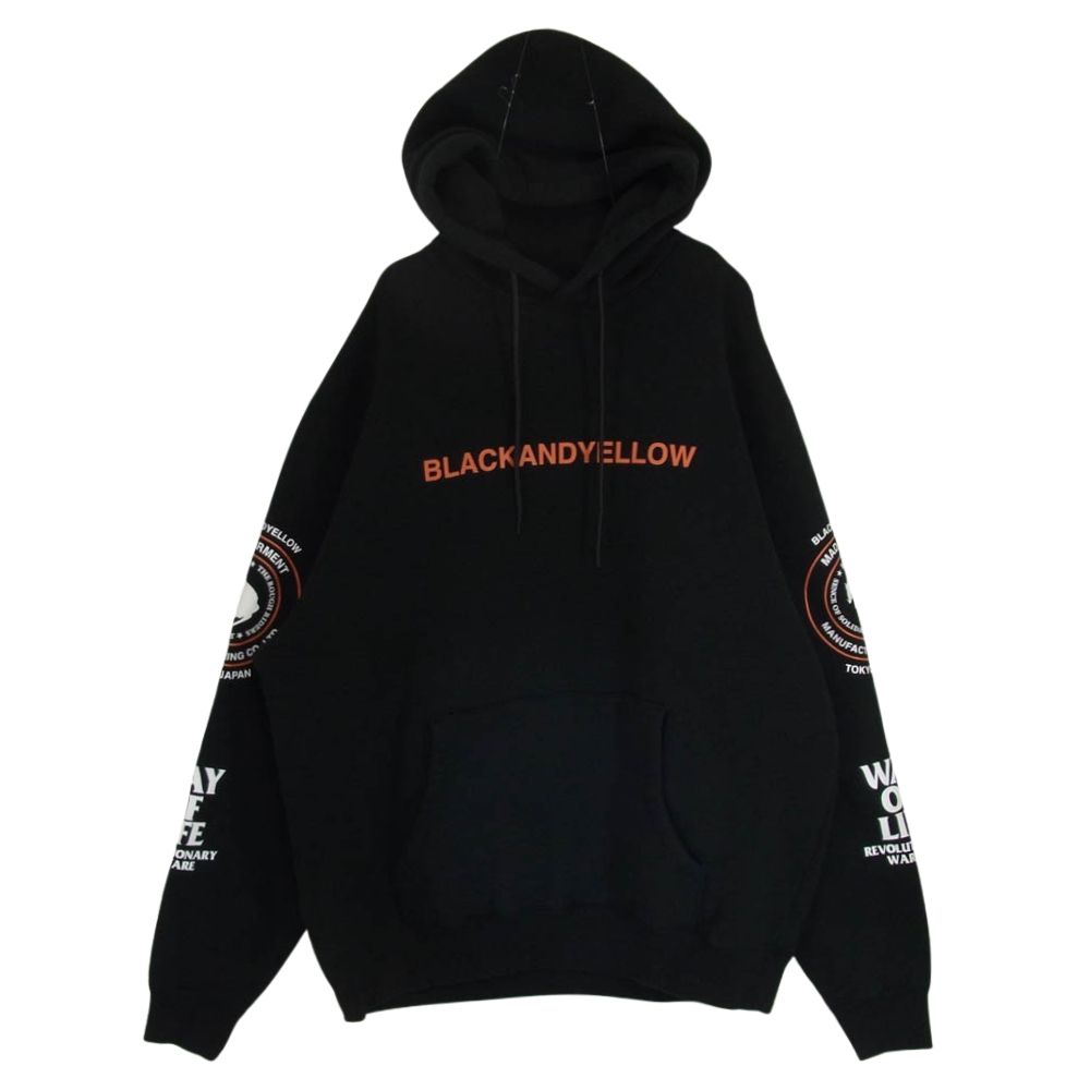 RATS ラッツ 21RTC-1002 MC HOODIE BLACK プルオーバーパーカー 