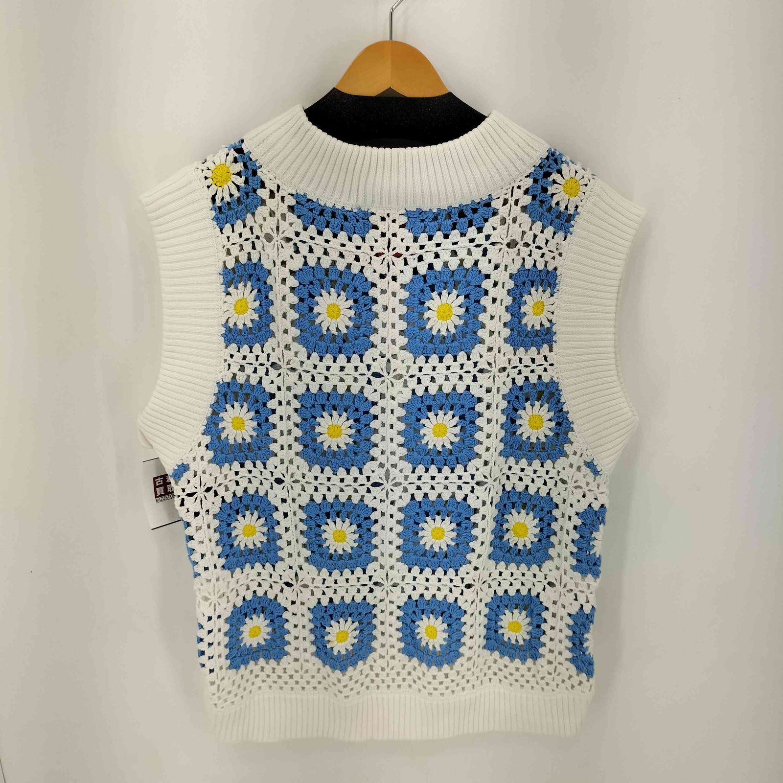 新品未使用23ss サノバチーズ　Flower Knit Vest 可愛い♡サノバチーズ 23SS Big Flower Knit Vest 完売品 - メルカリ