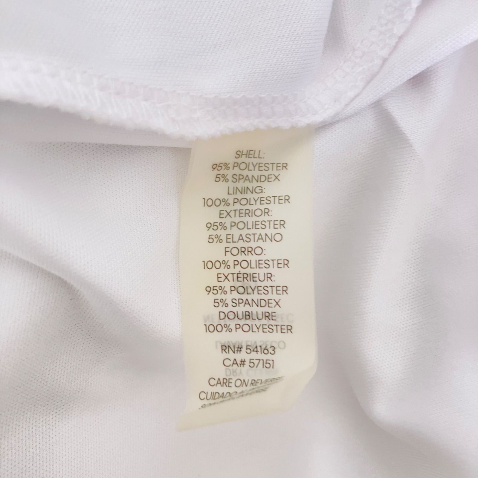 【希少】極美品✨カルバンクライン ドレスワンピース 花柄 大きいサイズ 白 青 z1401【極美品】Calvin Klein カルバンクライン ノースリーブ