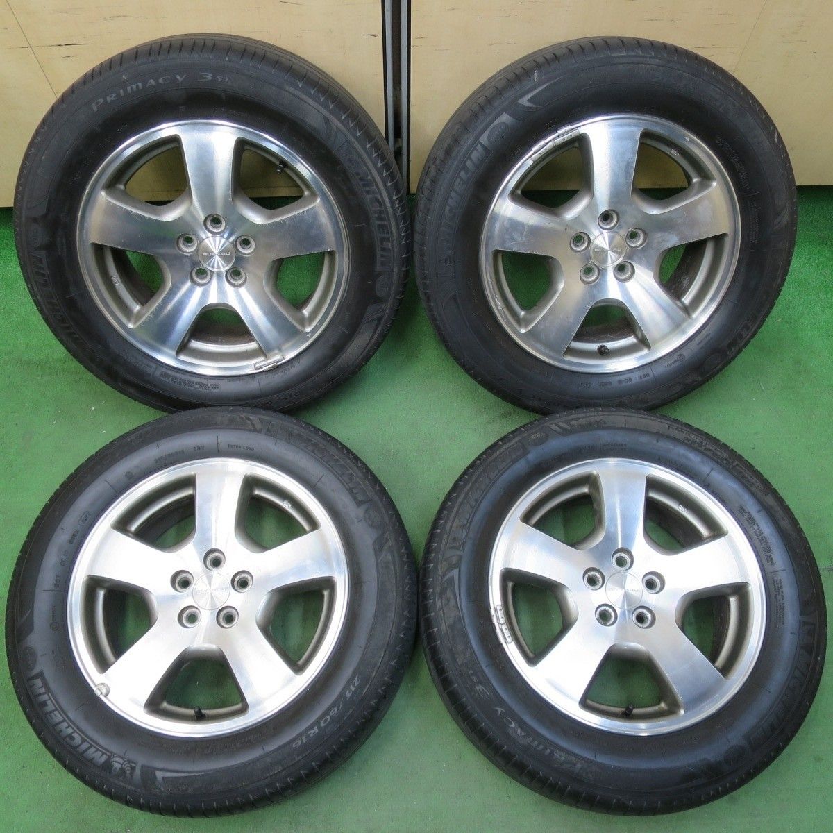 バリ溝 9分 スバル フォレスター 純正 215|60R16 ミシュラン プライマシー 3ST 16インチ PCD100|5H 5032906イノ