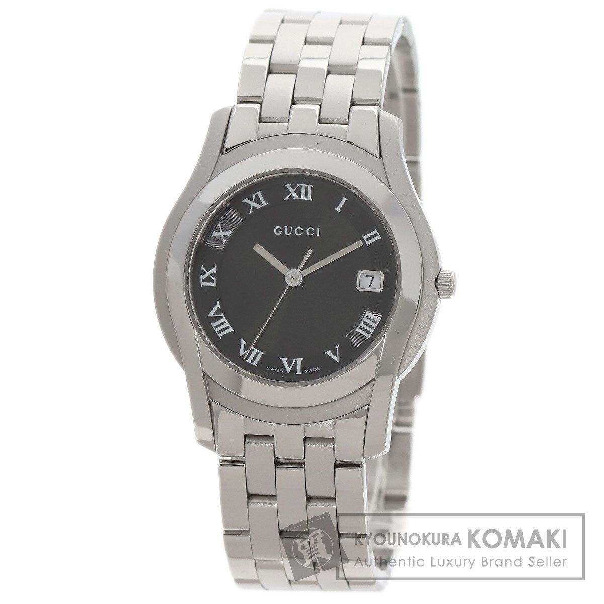 GUCCI グッチ 5500M ラウンドフェイス 腕時計 SS SS メンズ