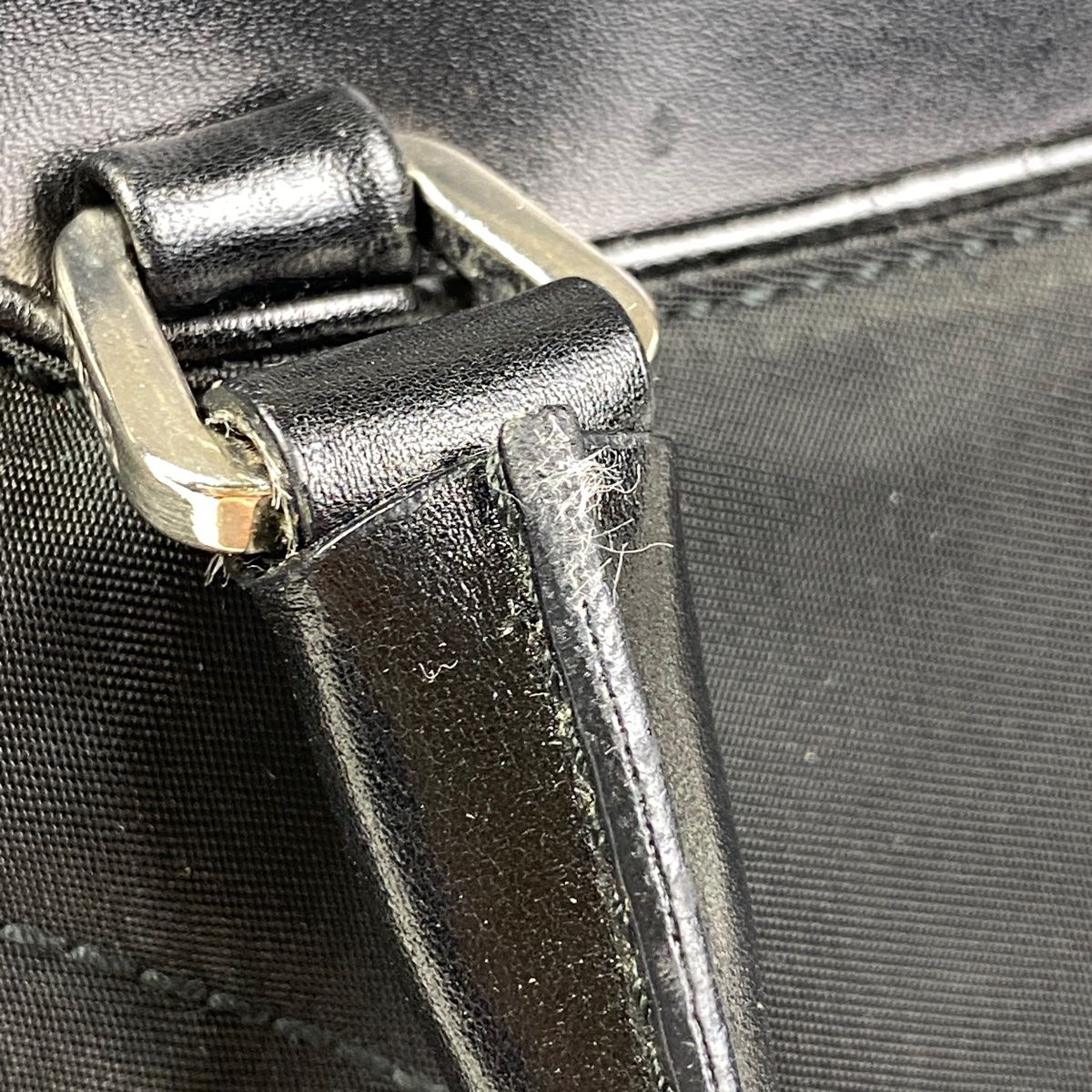プラダ PRADA ロゴ ハンドバッグ 手提げ ステッチ ハンドバッグ ナイロン ネロ(ブラック) レディース 【中古】 - メルカリShops