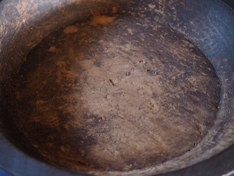 古くて渋い こね鉢 明治～大正時代 古録展 品番K2279