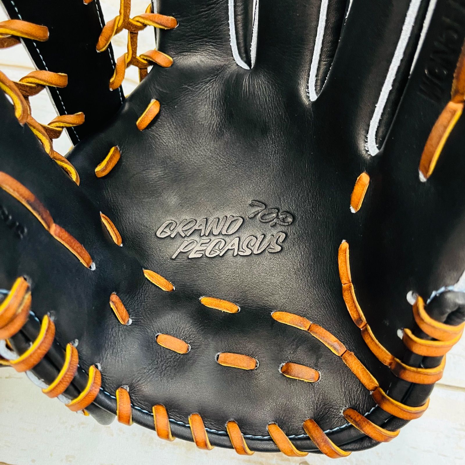 ワールドペガサス 硬式 軟式兼用グラブ グランドペガサス TOP 外野手用 右投 黒|タン WHITEMONARCHHOTEL_COM