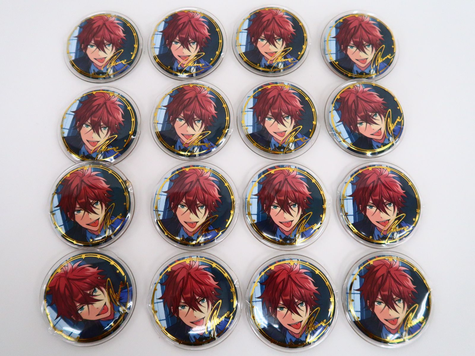 16個セット あんさんぶるスターズ!! 5周年展示会 ring for SMILE キャラバッジコレクション(豪華サイン入りカバー付) -5th Anniversary- B 天城燐音