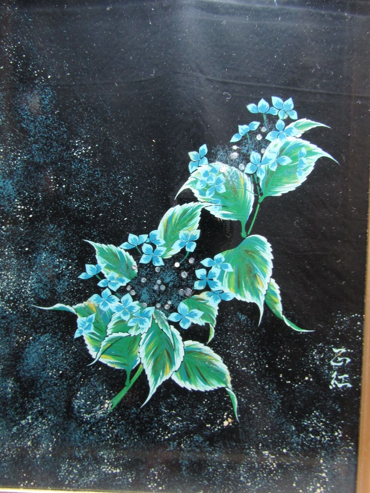 輪島塗 紫陽花蒔絵 漆芸額 正紅作 共箱 - メルカリ