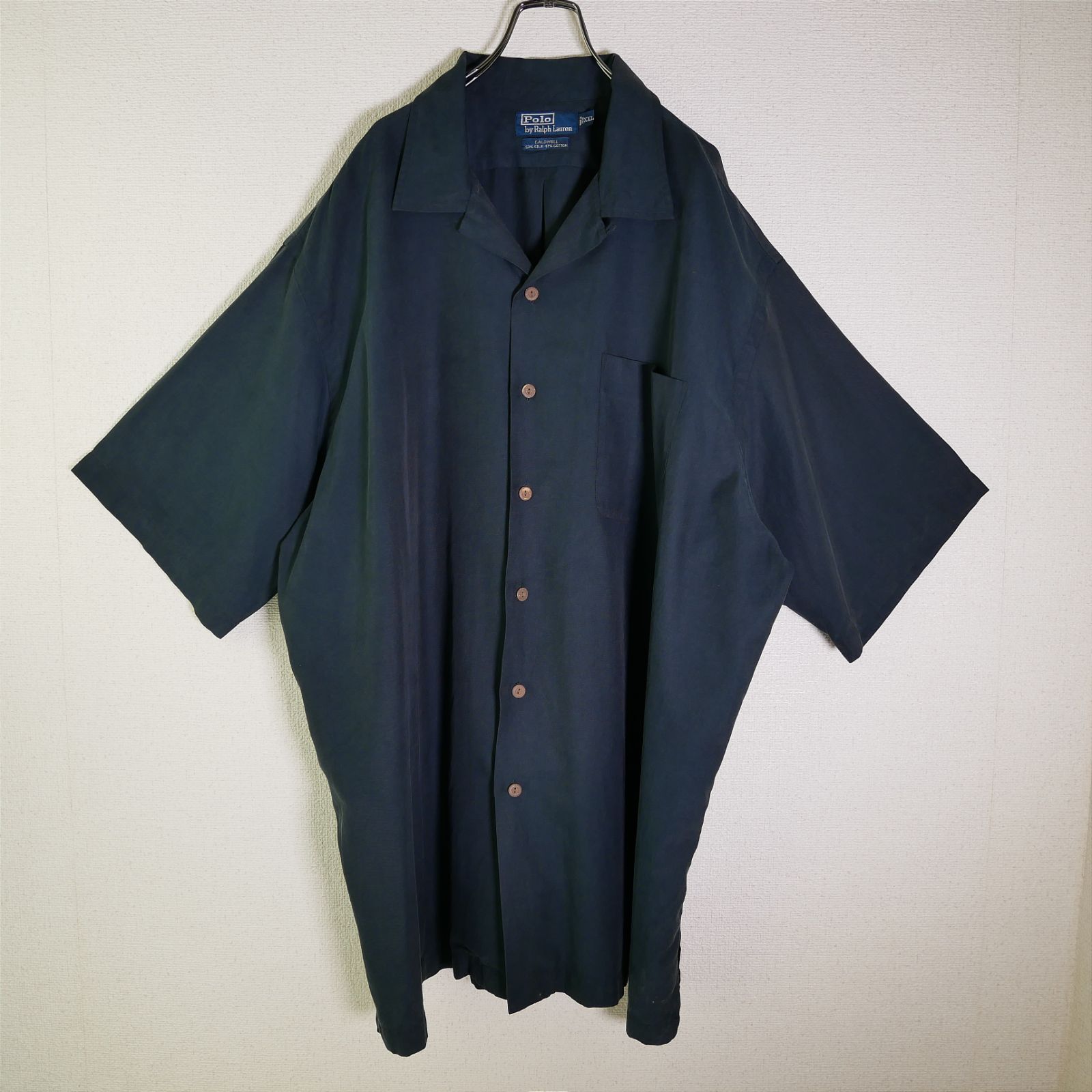 POLO RALPH LAUREN 90s CALDWELL ダークNAVYカラー SILK オープン 