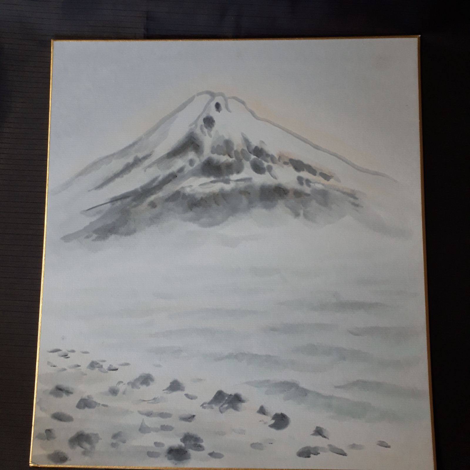 ３点】色紙アート 風景画 山の風景 景色画 美術品 絵画 インテリア