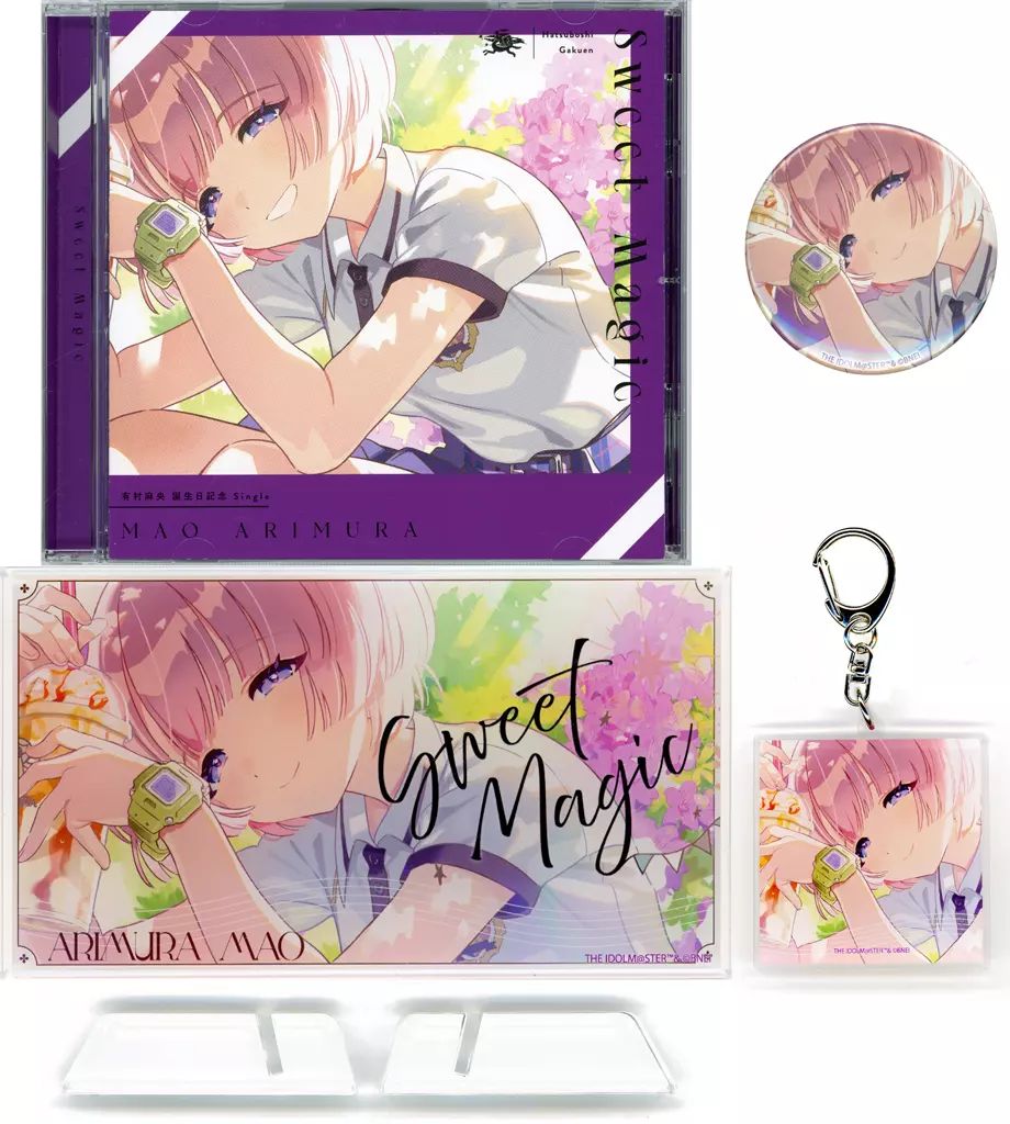 有村麻央 誕生日記念セット 未開封品 有村麻央 誕生日記念セット CD パネル アクキー 缶バッジ 未開封