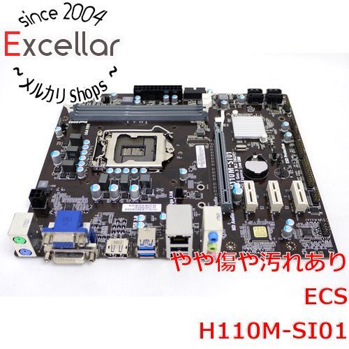 bn:8] ECS製 MicroATXマザーボード H110M-SI01 LGA1151 - 家電・PC