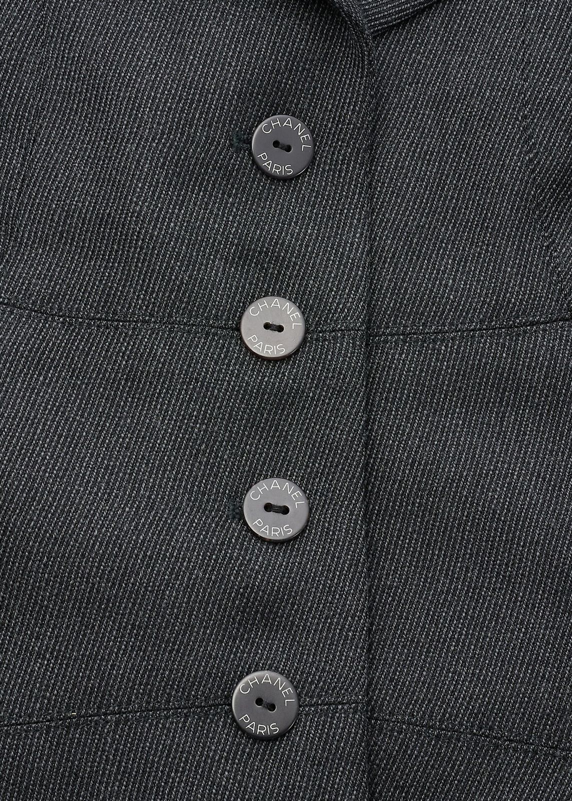 返品可】CHANEL シャネル ロゴボタン ロゴマーク ジャケット アウター  