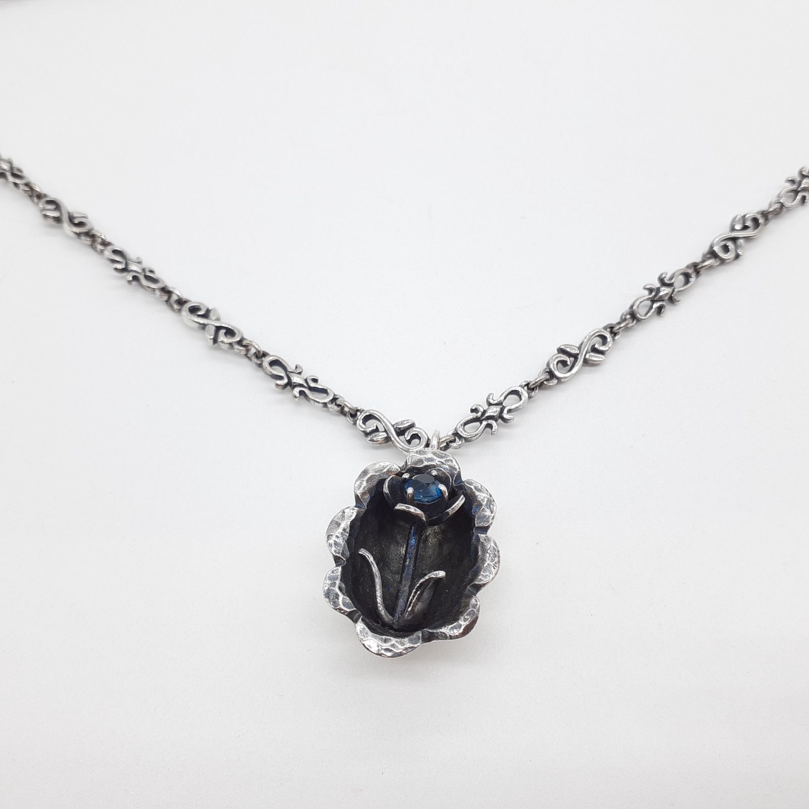UZU ウズ ネックレス シルバー SILVER デザインチェーン フラワー 
