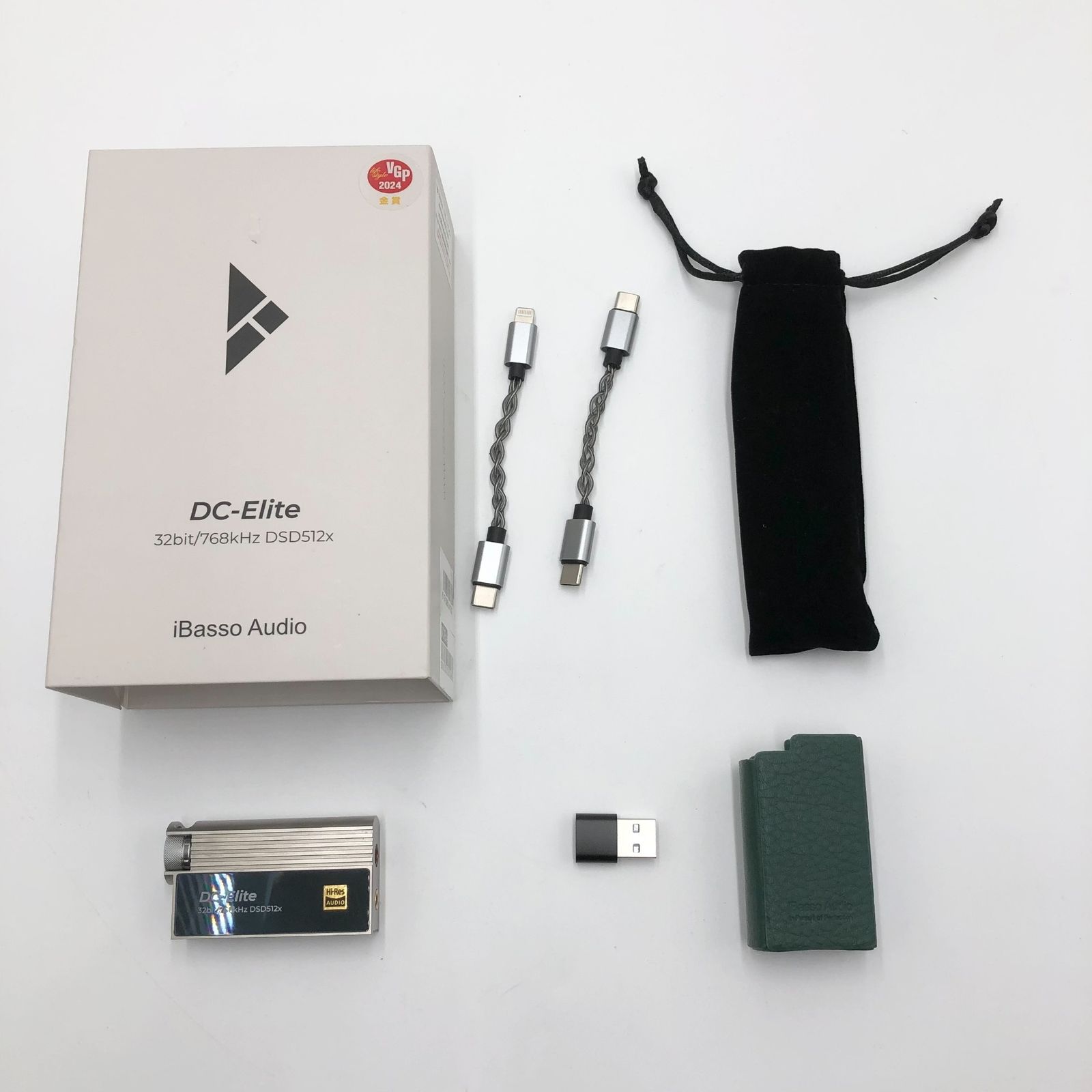 VGP2025金賞 iBasso Audio DC-Elite アイバッソ フラッグシップポータブルDAC|AMP TypeC タイプC USBDAC ROHM社 BD34301EKV 3.5mm 4.4mm SPDIF DSD512