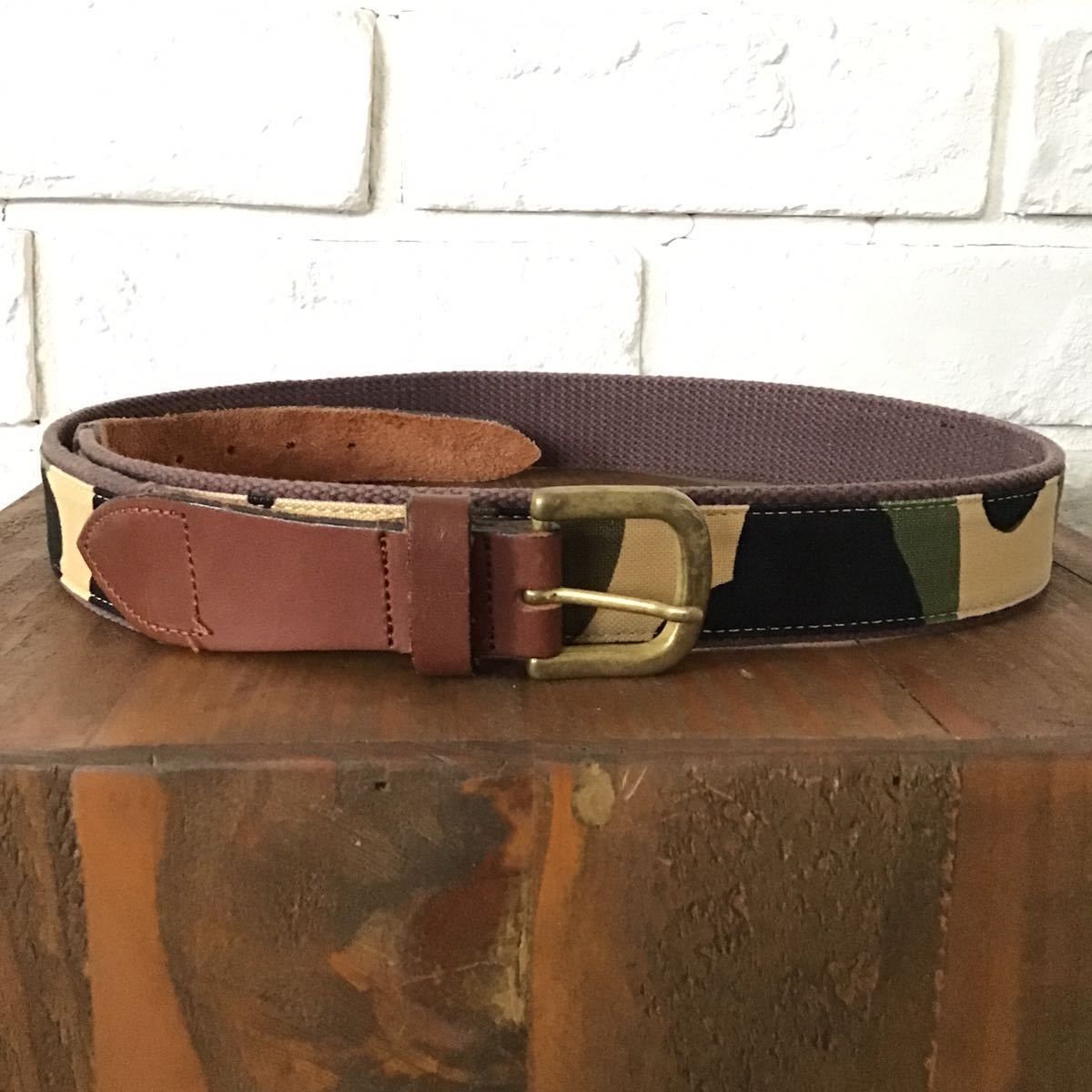 NIGO ABATHINGAPE ベルト BAPE cotton candy camo leather belt multi camo NIGO A