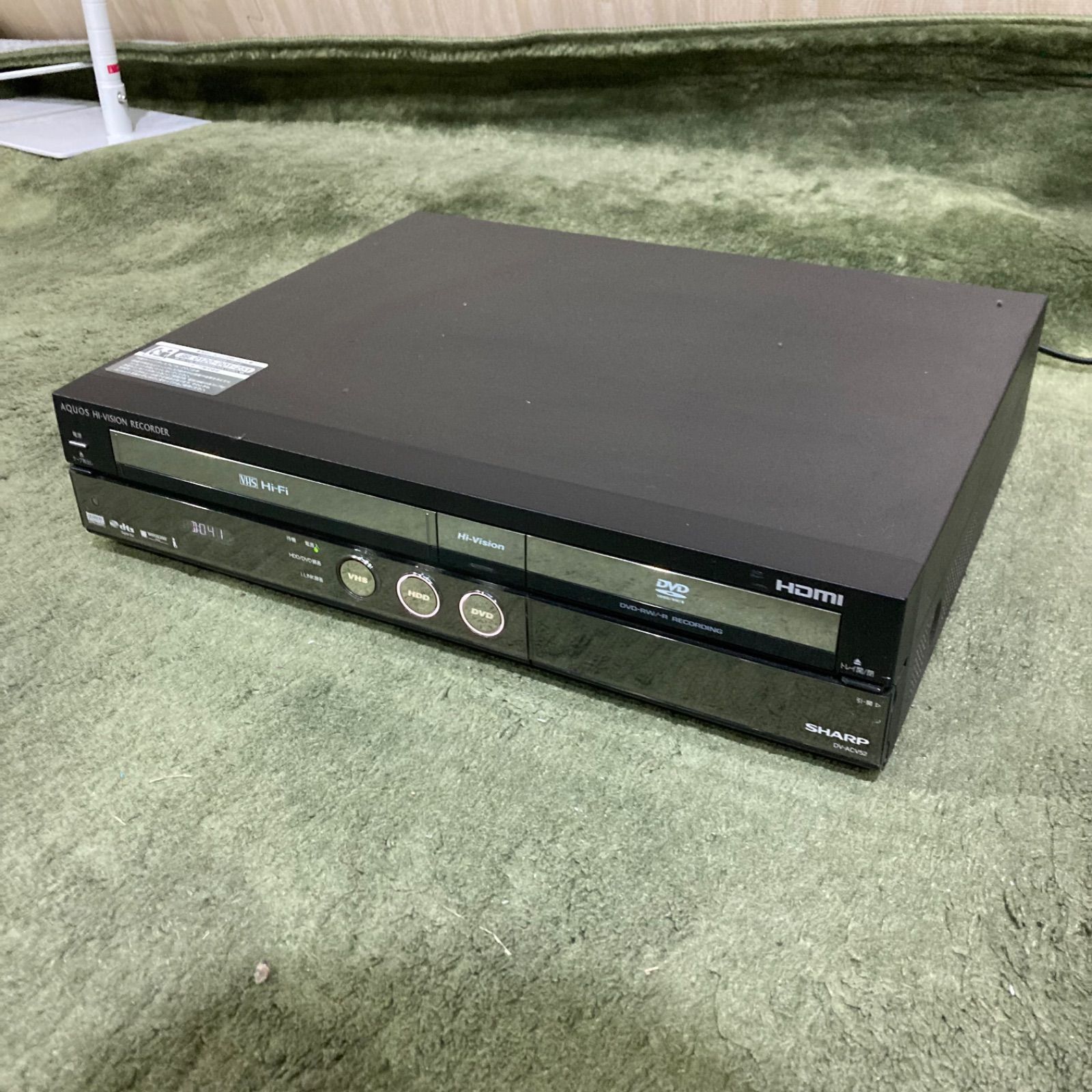 贅沢品 シャープ 美品 DV-ACV52 地デジ対応 HDD未使用ビデオ一体型DVD ...