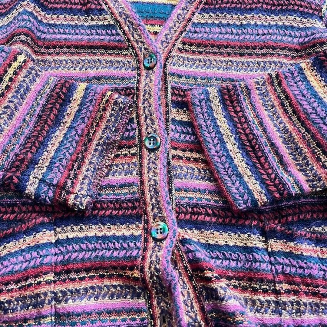 MISSONI*ミッソーニ　最高級オレンジタグ　イタリア製　カーディガン　総柄